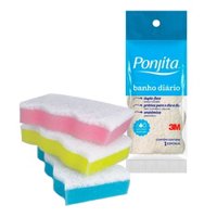 Esponja Banho Ponjita Azul 3m
