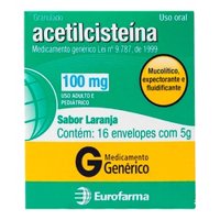 Acetilcisteina 100mg 16 Env (eurofarma)