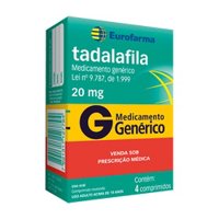 Tadalafila 20mg 4 Cpr (eurofarma)