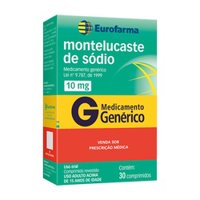 Montelucaste Sod 10mg C/30comp Euro