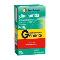 Glimepirida 4mg 30 Cpr (eurofarma)