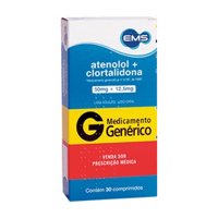 Atenolol + Clortalidona 50mg C/30cpr