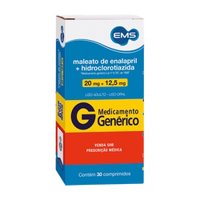 Maleato Enalapril+hidro 20/12,5mg C/30cp