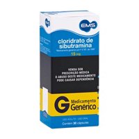 Clor Sibutramina 15mg C/30 Cprs Ems