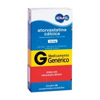 Atorvastatina Calcica 10mg 30 Comp Ems