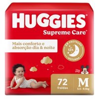 Fralda T Monica Huggies Supreme Hiper M72