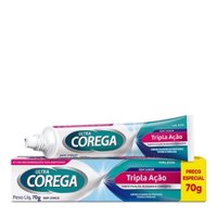 Corega Ultra Cr Trip Acao Sem Sabor 70g