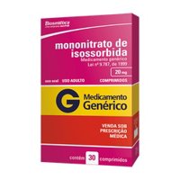 Isossorbida 20mg 30 Cpr (biosintetica)