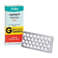 Captopril 25mg 30 Cpr (medley)