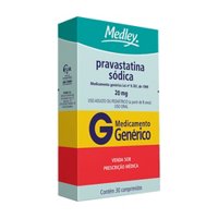 Pravastatina Sod 20mg C/30  Medley