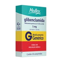 Glibenclamida 5mg C/30 Medley