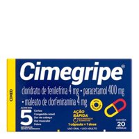 Cimegripe 20 Caps (cimed)